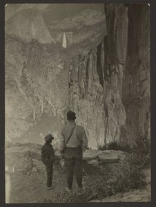 Nevada Falls fra Ledge Trail, Yosemite af Louis Fleckenstein