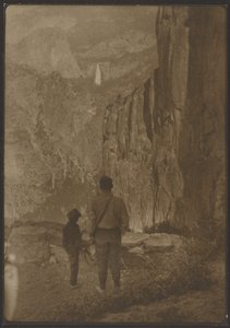 Nevada Falls fra Ledge Trail, Yosemite af Louis Fleckenstein