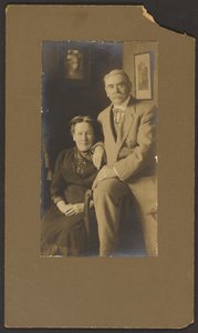 [Portræt af Fleckenstein og hans kone]. af Louis Fleckenstein