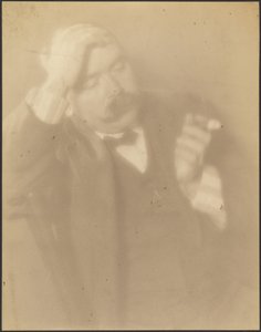 [Portræt af en mand med en cigar] af Louis Fleckenstein