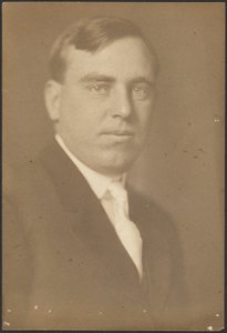 [Portræt af en mand med hvidt slips] af Louis Fleckenstein