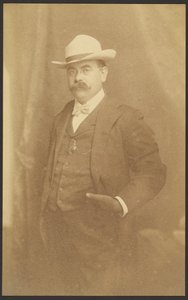 [Selvportræt stående] af Louis Fleckenstein