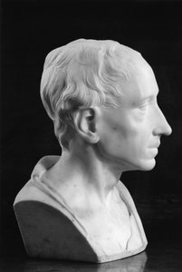 Buste af Alexander Pope (marmor)