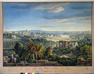 Udsigt over Celian Hill, Rom, ca. 1800