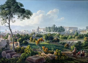 Udsigt over Esquiline Hill, Rom, ca. 1800