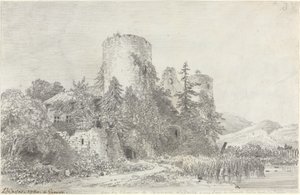 Udsigt over Chateau de Saconnex af Louis Francois Cassas