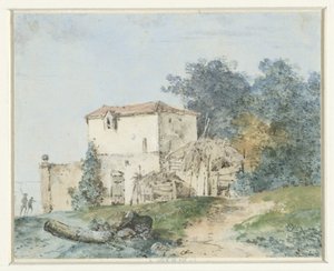 Landhus i et landskab