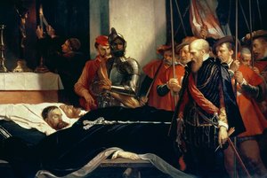 Sidste respekt til levningerne af greverne Egmont og Hoorn af Louis Gallait