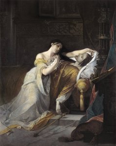 Joan I af Castilla kaldte Joan den gale (Juana la loca) hustru til Filip af Habsburg af Louis Galue