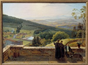 Arno-dalen, udsigt fra Vallombrosa af Louis Gauffier