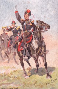 Artillerie, Postkort, 1920