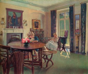 Et juniinteriør, c1923. af Louis Ginnett