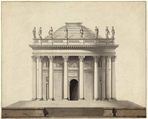 Et klassisk tempel af Louis Gustave Taraval