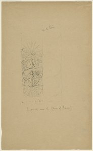 McVickers Theater, Chicago, Illinois, Sketch af Louis H. Sullivan