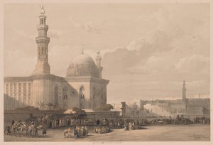 Egypten og Nubien: Bind III - nr. 38, Sultan Hassans moske fra Rameylehs store plads af Louis Haghe
