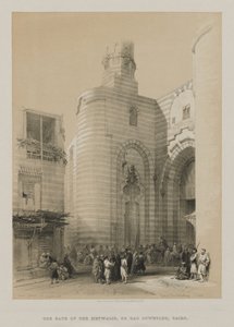 Egypten og Nubien, bind III: Gate of the Metwaleys, Cairo af Louis Haghe