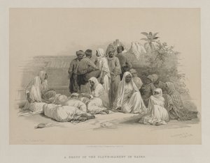 Egypten og Nubien, bind III: På slavemarkedet i Kairo af Louis Haghe