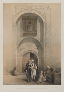 Egypten og Nubien, bind III: Moderne palæ, der viser den arabiske arkitektur i Kairo, 1849. af Louis Haghe