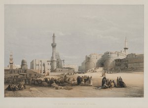 Egypten og Nubien, bind III: Indgangen til Kairos citadell, 1849. af Louis Haghe