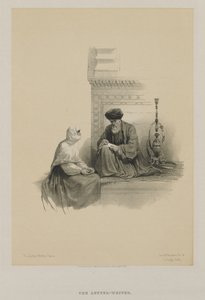 Egypten og Nubien, bind III: Brevskriveren, Kairo, 1849. af Louis Haghe