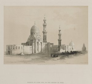 Egypten og Nubien, bind III: Kalifernes grave-Cairo. Moskeen i Ayed Be[y] af Louis Haghe