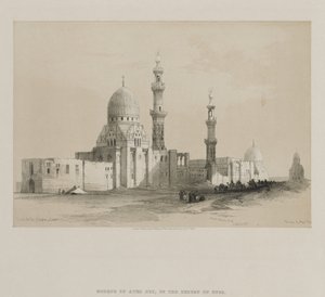 Egypten og Nubien, bind III: Kalifernes grave-Cairo. Moskeen i Ayed Be[y], 1849. af Louis Haghe