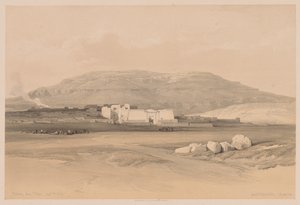 Egypten og Nubien: bind II - nr. 20, Medinet Abou, Theben af Louis Haghe