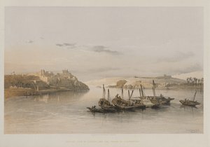 Egypten og Nubien, bind II: Generelt syn på Esouan og øen Elephantine, 1848. af Louis Haghe