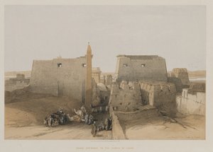 Egypten og Nubien, bind II: Grand Entrance to Temple of Luxor, 1848.