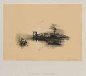 Egypten og Nubien, bind II: Island of Philae, ved Nilen, Nubien af Louis Haghe