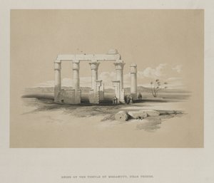 Egypten og Nubien, bind II: Ruinerne af Madamoudtemplet i Theben, 1847. af Louis Haghe