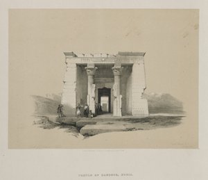 Egypten og Nubien, bind II: Dandour-templet, Nubien af Louis Haghe