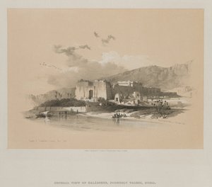 Egypten og Nubien, bind II: Kababshes tempel, Nubien, 1848. af Louis Haghe