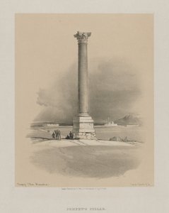 Egypten og Nubien, bind I: Pompeys søjle, Alexandria af Louis Haghe