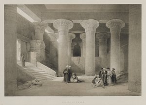 Egypten og Nubien, bind I: Templet i Esneh, 1846. af Louis Haghe