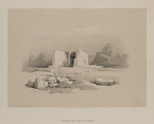 Egypten og Nubien, bind I: Templet ved Tafa i Nubien af Louis Haghe