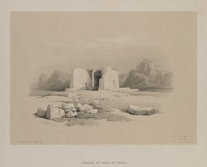 Egypten og Nubien, bind I: Templet ved Tafa i Nubien, 1846.