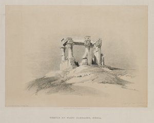 Egypten og Nubien, bind I: Wady Kardassy-templet i Nubien af Louis Haghe