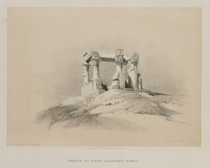 Egypten og Nubien, bind I: Wady Kardassy-templet i Nubien, 1846. af Louis Haghe