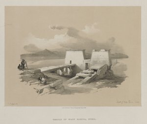 Egypten og Nubien, bind I: Wady Sabouas tempel, Nubien af Louis Haghe