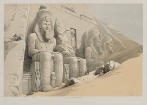 Egypten og Nubien, bind I: Aboo-Simbles store tempel, Nubien, 1846.
