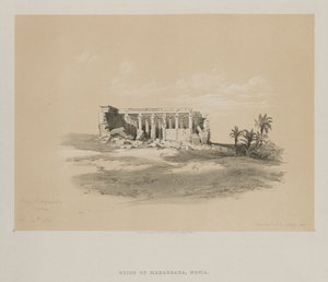 Egypten og Nubien, bind I: Wady Maharraka, Nubien, 1846. af Louis Haghe