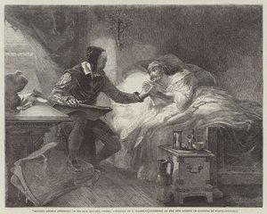 Michael Angelo deltager i sin syge tjener, Urbino af Louis Haghe