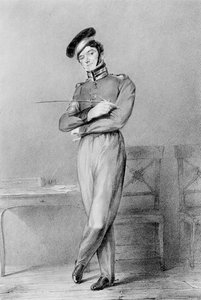 Mr Power som korporal OConnor i operaen Broken Promises, 1826 af Louis Haghe