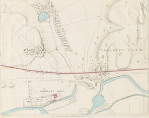 Wolseley Hall: litografi over tone, nd [1806-1885] af Louis Haghe