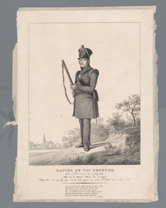 Daniel deVos Brygger. Født i Deventer, den 30. juli 1770. Ridder af den militære Vilhelmsorden, 4. klasse. Træk ud som frivillig jæger med Van Dam Hunters Corps, 2. august 1831 af Louis Henri de Fontenay
