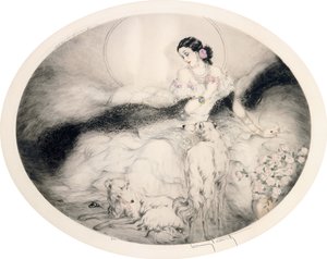 Dame med kameliaer, ca. 1917 (ætsning og tørnål)