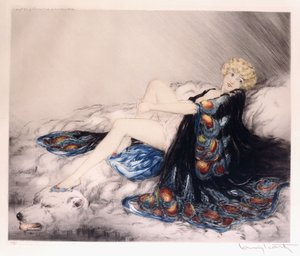 Silke kappe af Louis Icart