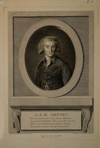 Portræt af komponisten André Ernest Modeste Grétry 1741-1813, 1786.