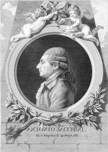 Portræt af komponisten Antonio Sacchini 1730-1786, 1781.
